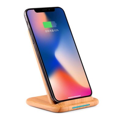 Natural Wood QIi Wireless Charger Multi Function Wireless Charger Pad