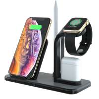 New 10W 3 in 1 Qi Fast Wireless Charger N35 Universal Wireless Charger stand smart phone for apple watch  airpods earphone